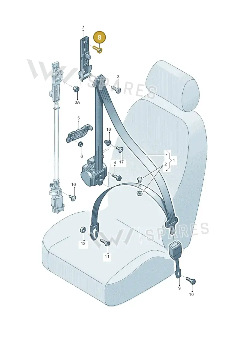 N10784201 — Audi A4L 2.0 (2008-2012) diagram 669857060, position 8