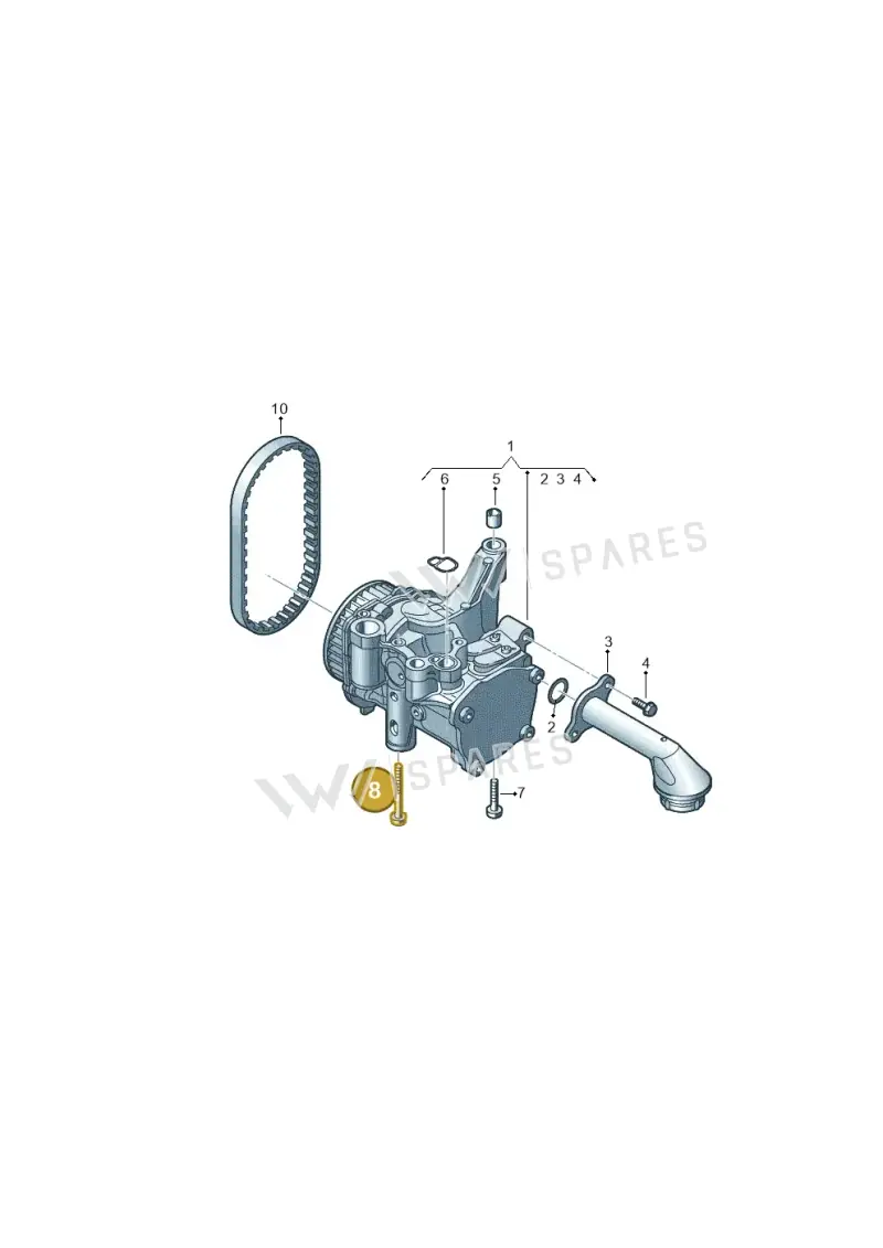 N10795501 — Audi A6 2.0 (2018-) diagram 430115520, position 8