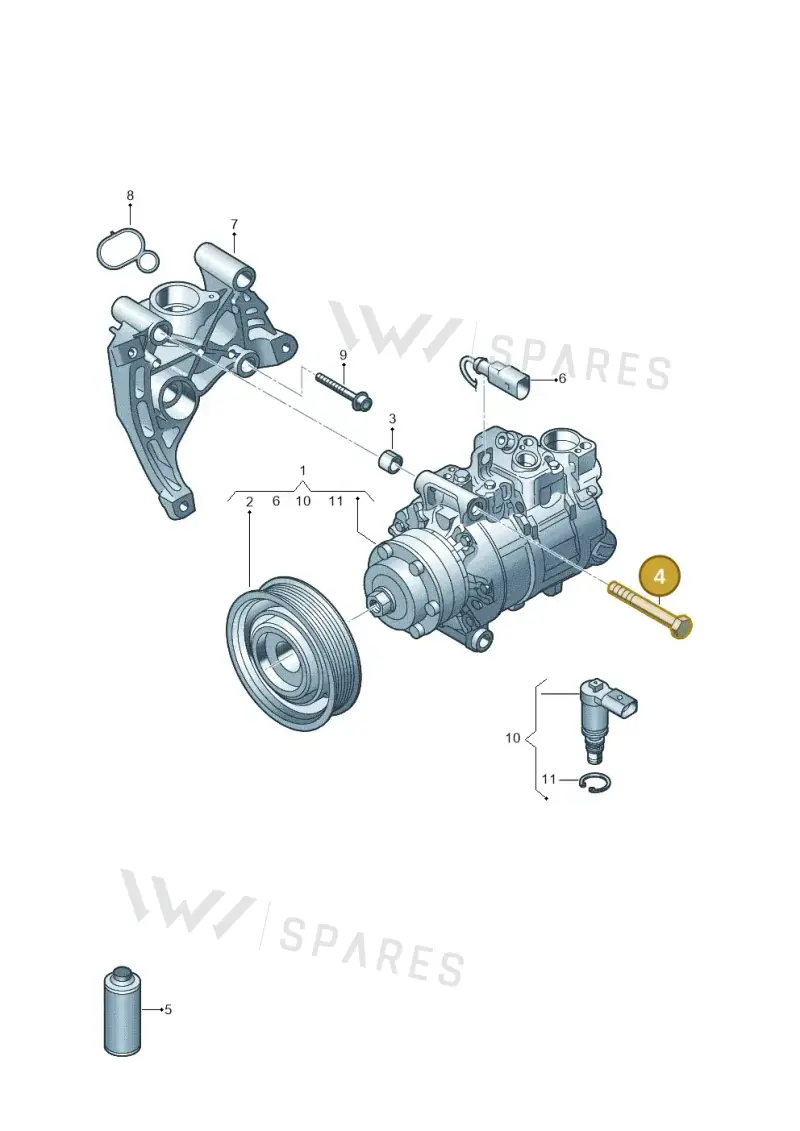 N10797601 — Audi A5 Sportback (2016-2020) diagram 788260100, position 4
