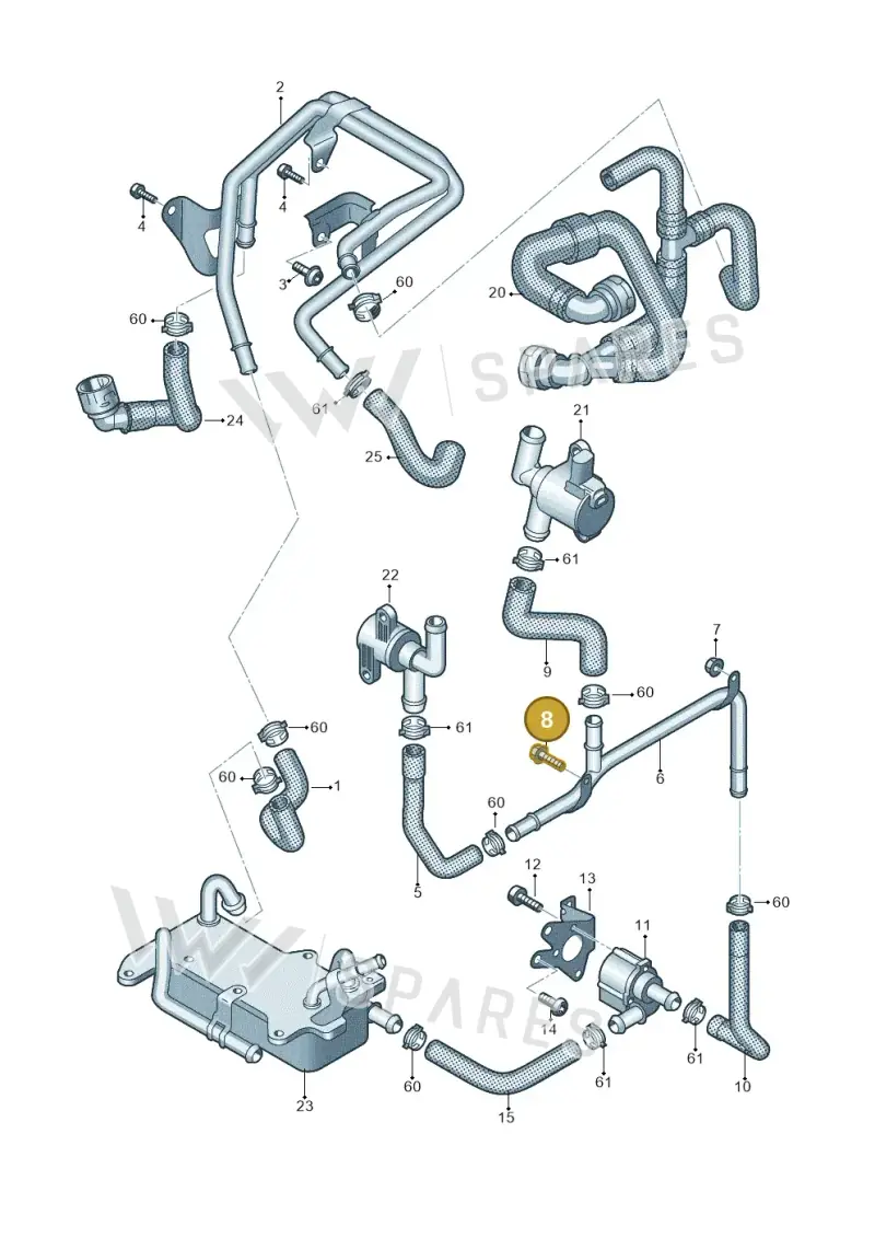 N10815401 — Audi Q8 Quattro 3,0 (2018-) diagram 429121055, position 8