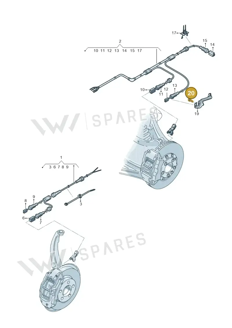 N10815401 — Audi RS6 Avant (2019-) diagram 838927100, position 20