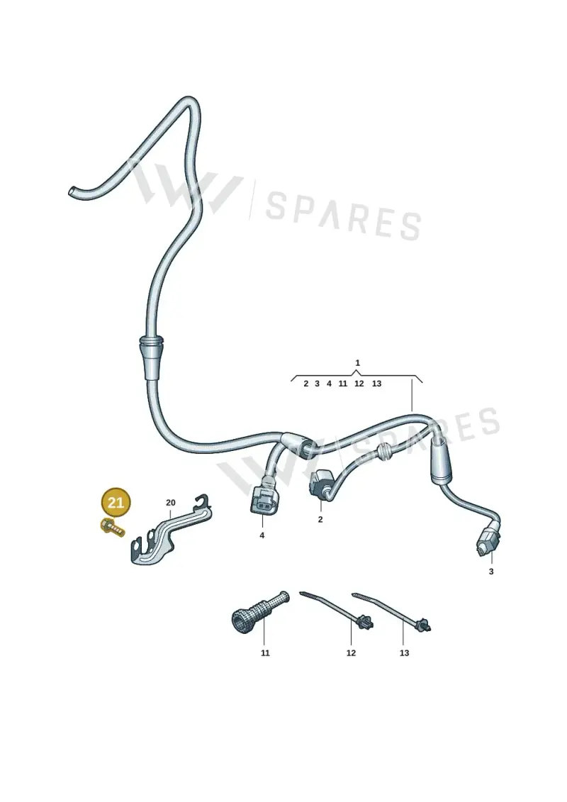 N10815401 — Audi A5 Limo 2.0 (2024-) diagram 8wk927100, position 21