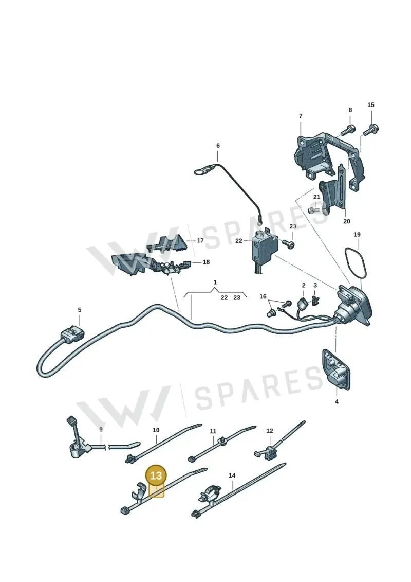 N10816301 — Audi Q8 e-tron (2018-2020) diagram 586970145, position 13