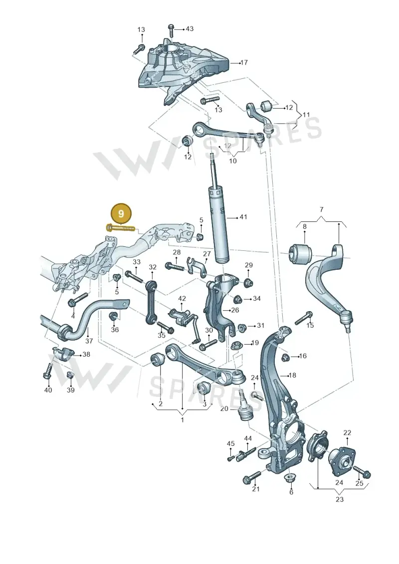 N10817601 — Audi RS Q8 Quattro (2019-) diagram 859407000, position 9