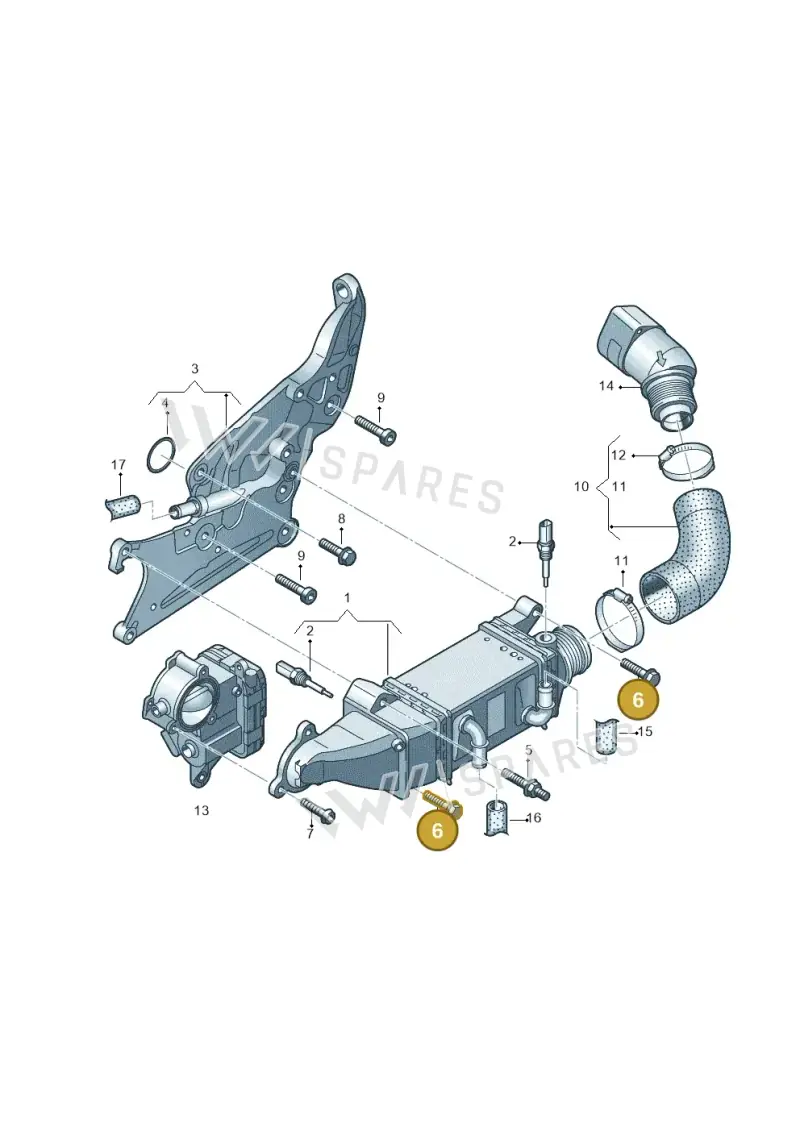 N10819401 — Audi A1 Sportback (2014-2018) diagram 773145870, position 6