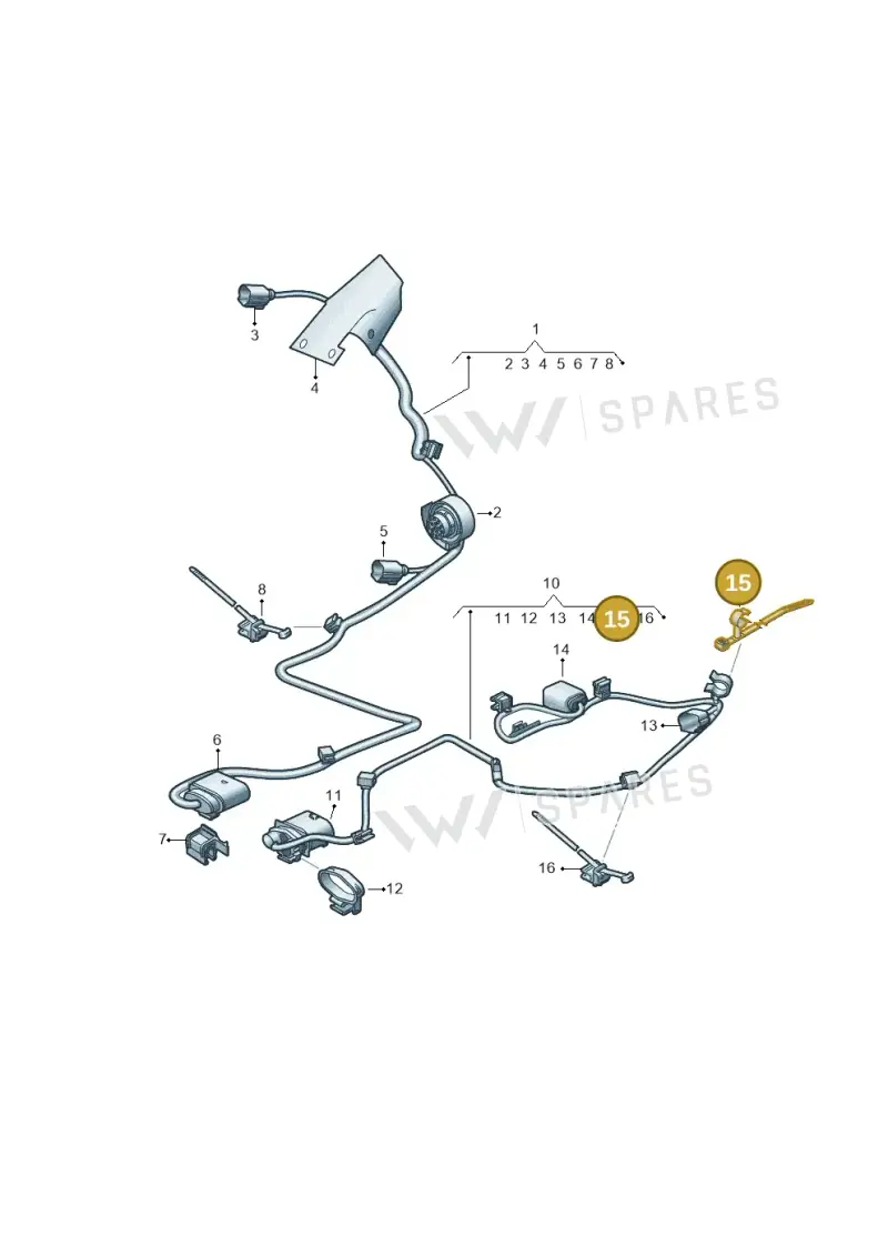 N10820101 — Audi RS6 Avant (2019-) diagram 538971600, position 15