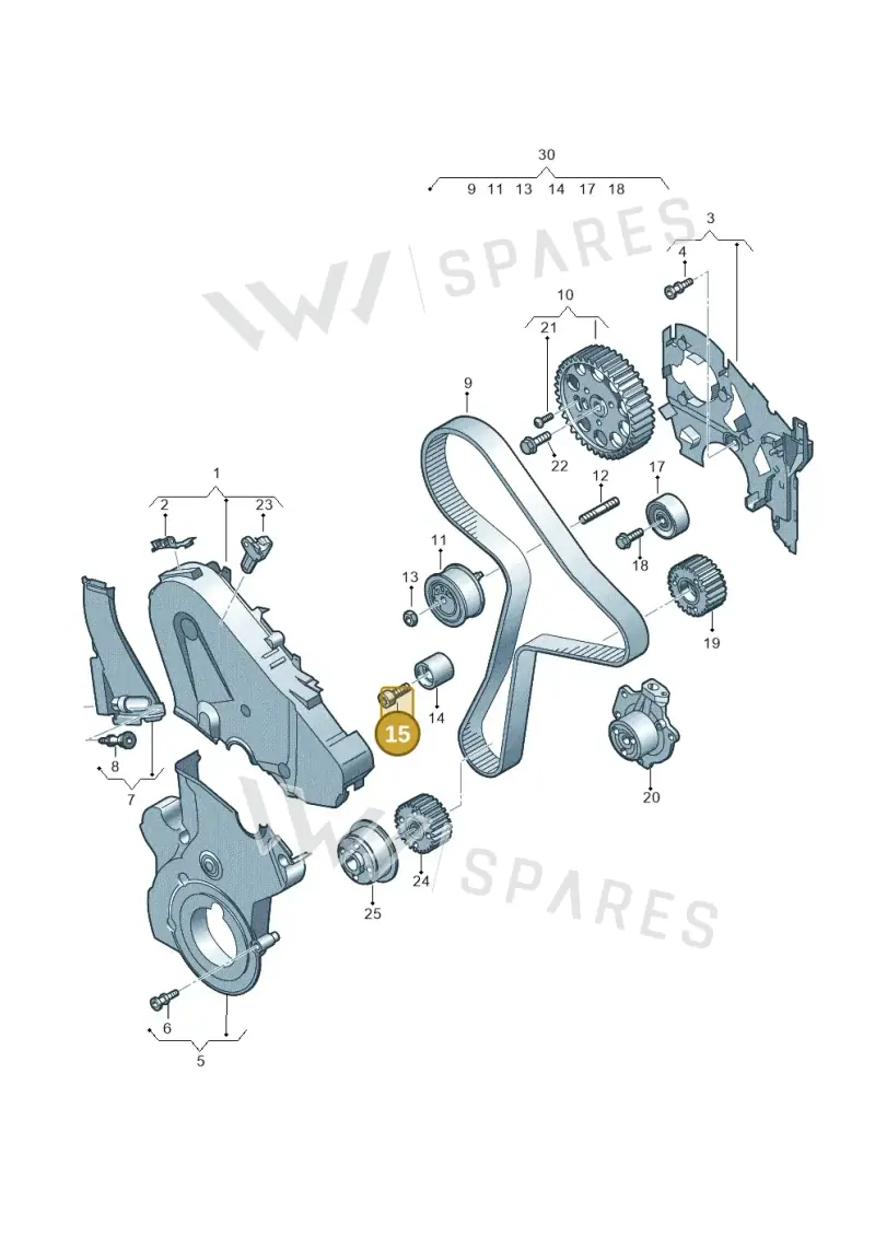 N10827902 — Audi A3 Sportback (2019-2021) diagram 596109090, position 15