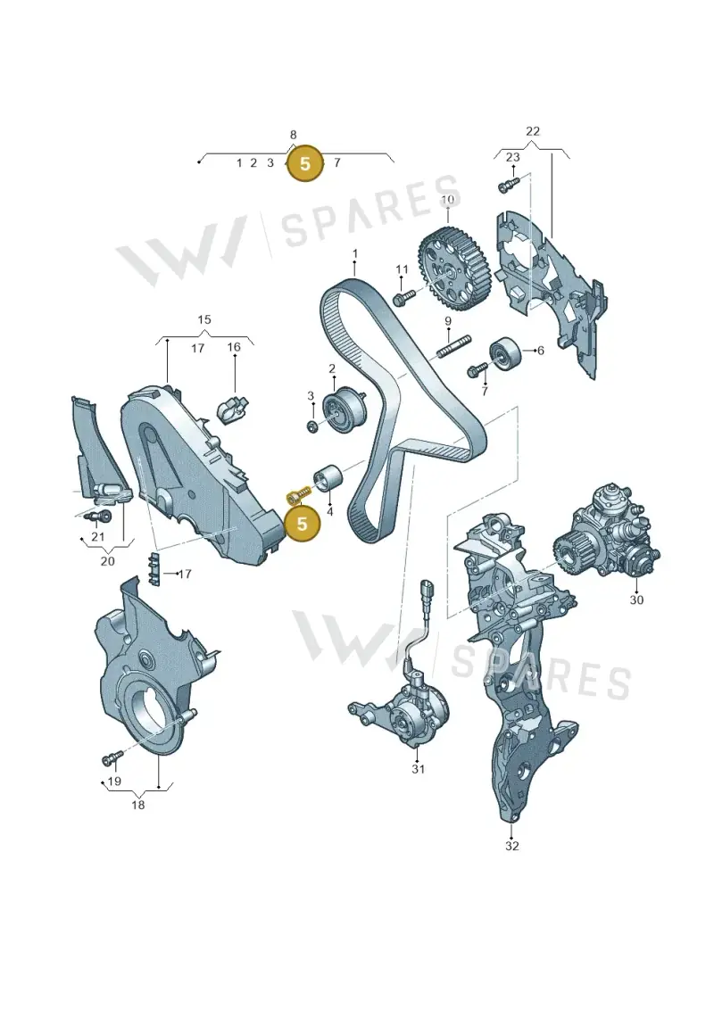N10827902 — Audi A5 Limo 2.0 (2024-) diagram 8wk109800, position 5