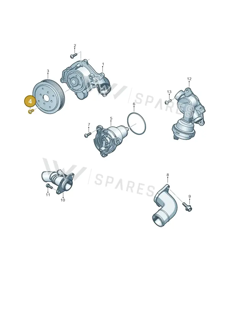 N10832501 — Audi Q8 Quattro 3,0 (2018-) diagram 849121990, position 4