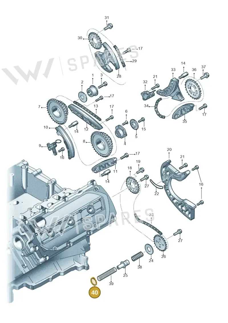 N90015401 — Audi A6 2.7 TDI (2008-2011) diagram 620109700, position 40