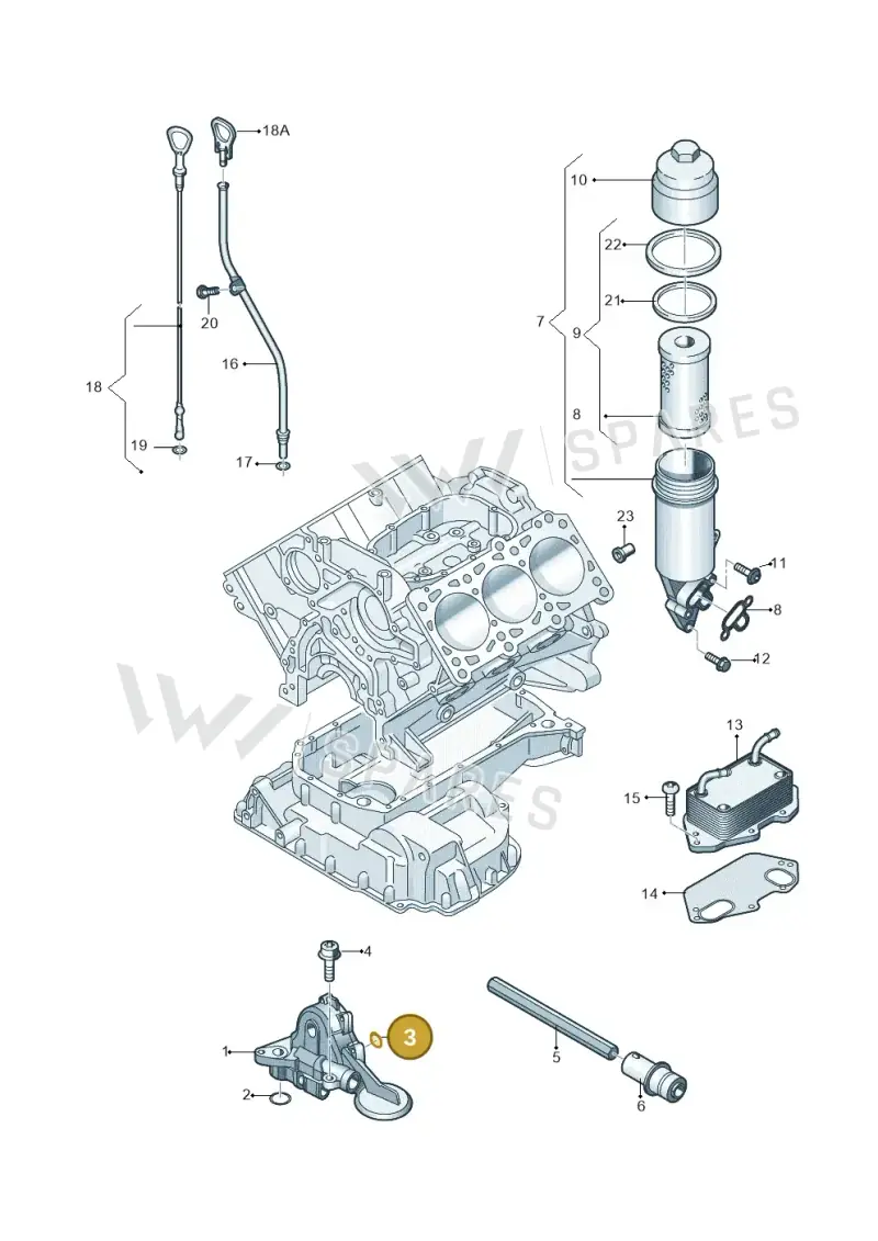 N90039603 — Audi A6 2.7 TDI (2008-2011) diagram 448115100, position 3