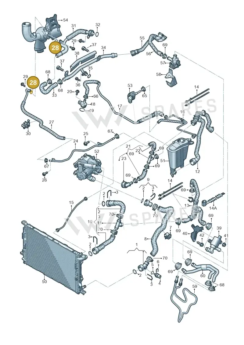 N90041002 — Audi A5 Sportback (2011-2017) diagram 724121210, position 28