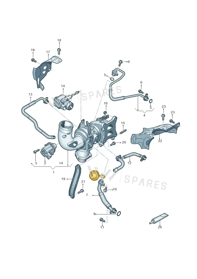 N90041002 — Audi A6 1.8 (2015-2019) diagram 724145100, position 9