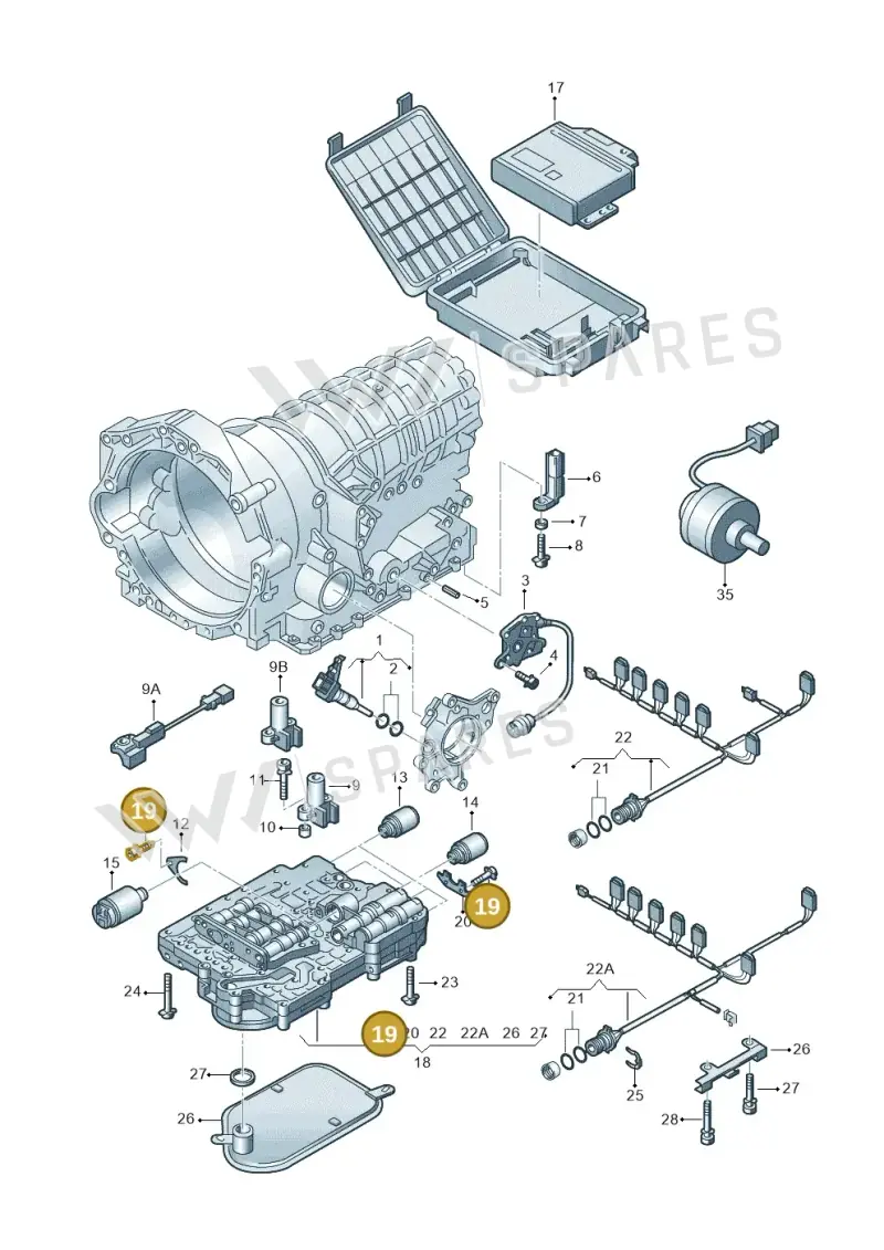 N90046301 — Audi A4/Avant (1999-2001) diagram 156927600, position 19