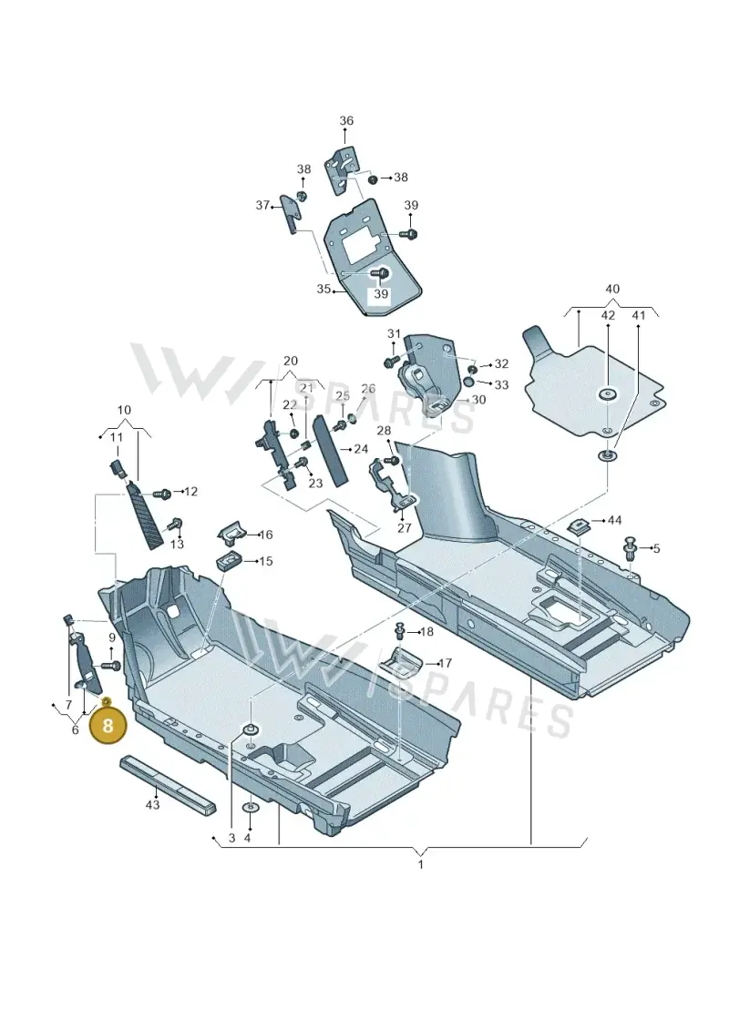 N90106304 — Audi R8 qu. 5.2 (2012-2015) diagram 752863000, position 8