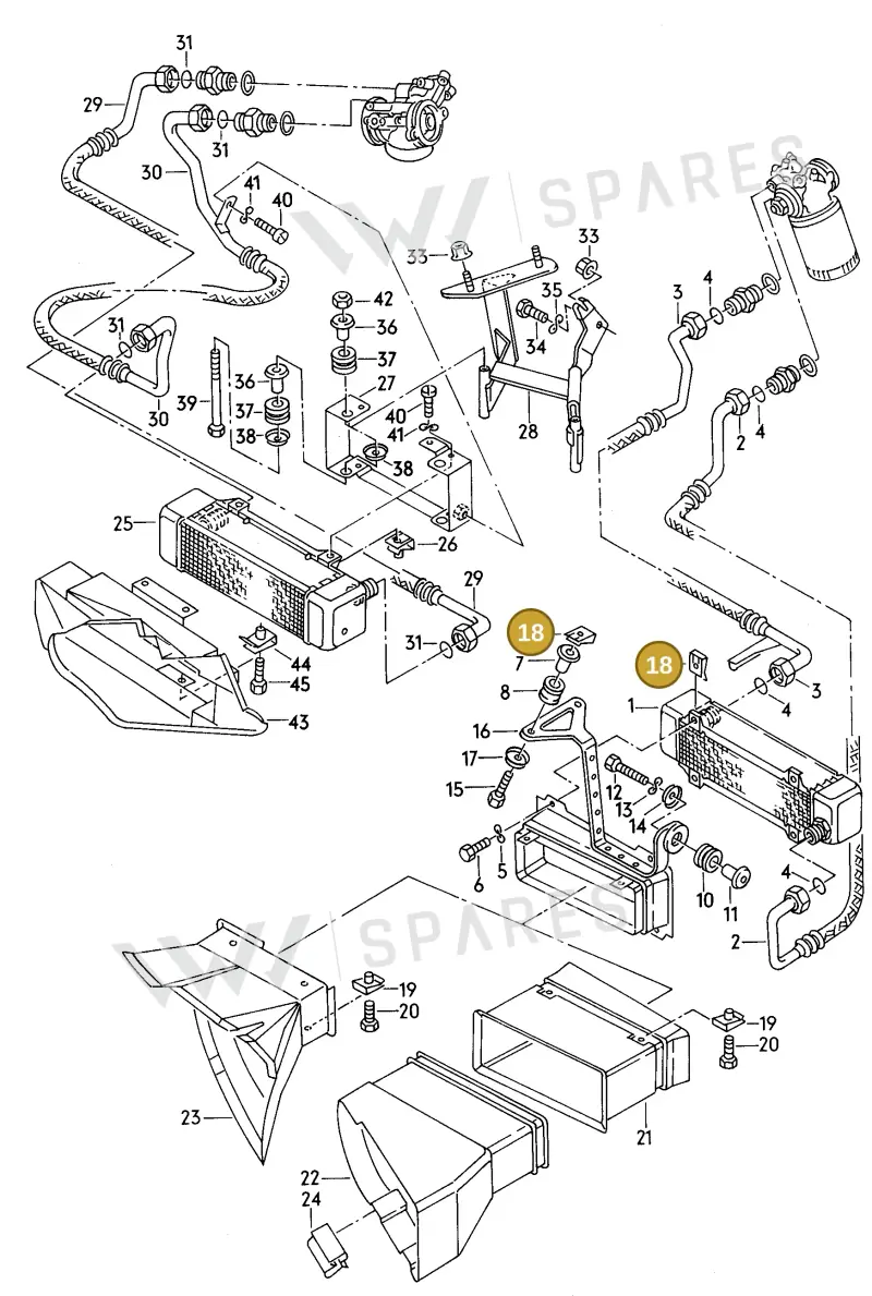 N90168602 — Audi 100/Wagon qu. (1992-1994) diagram 119117100, position 18