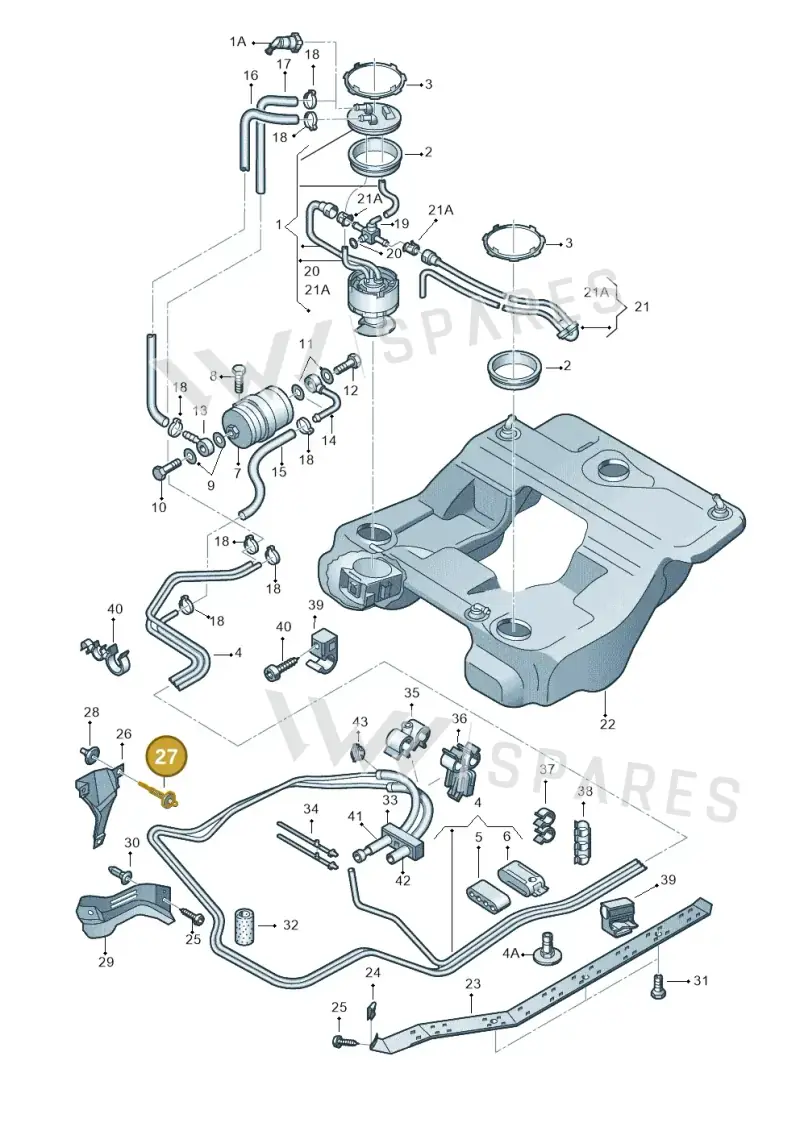 N90207603 — Audi A6/Wagon/quattro (2001-2004) diagram 262201510, position 27