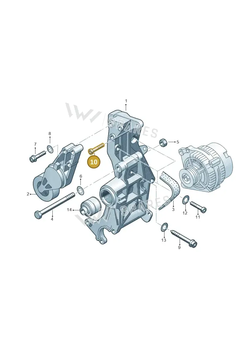 N90212703 — Audi A4/Avant (1999-2001) diagram 156903300, position 10