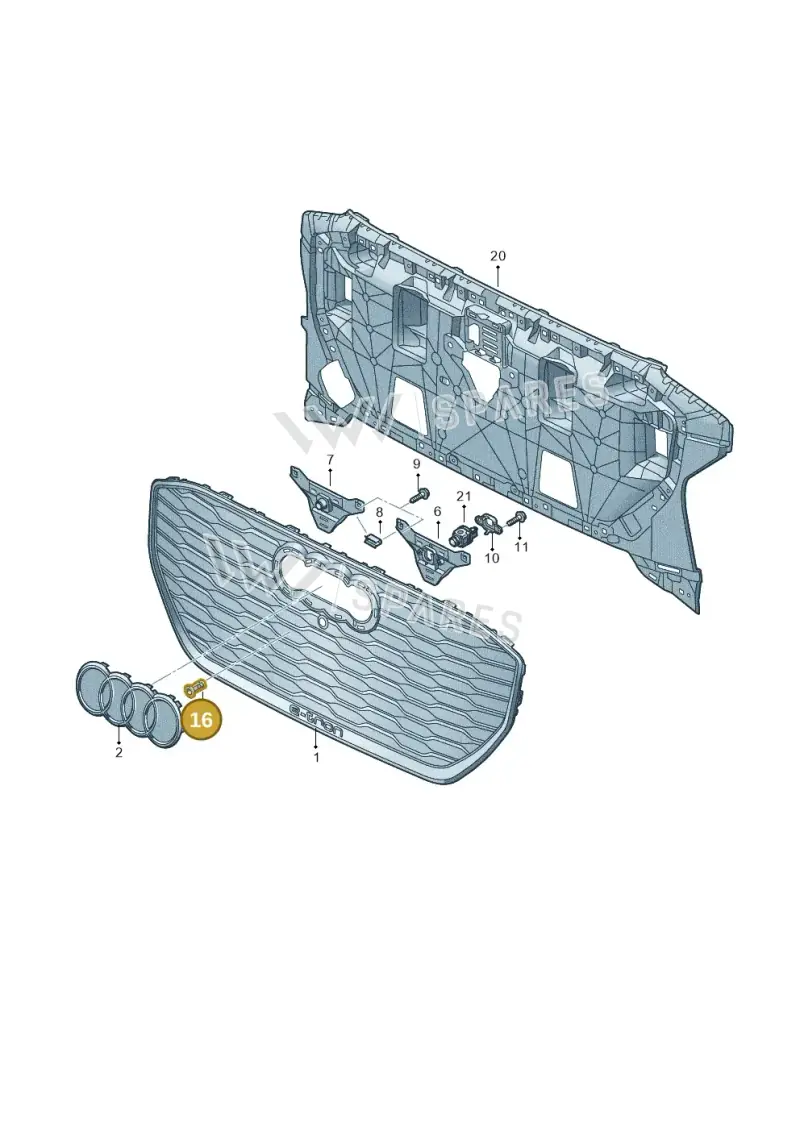 N90218403 — Audi Q4 Sportback (2021-2022) diagram 89a853300, position 16