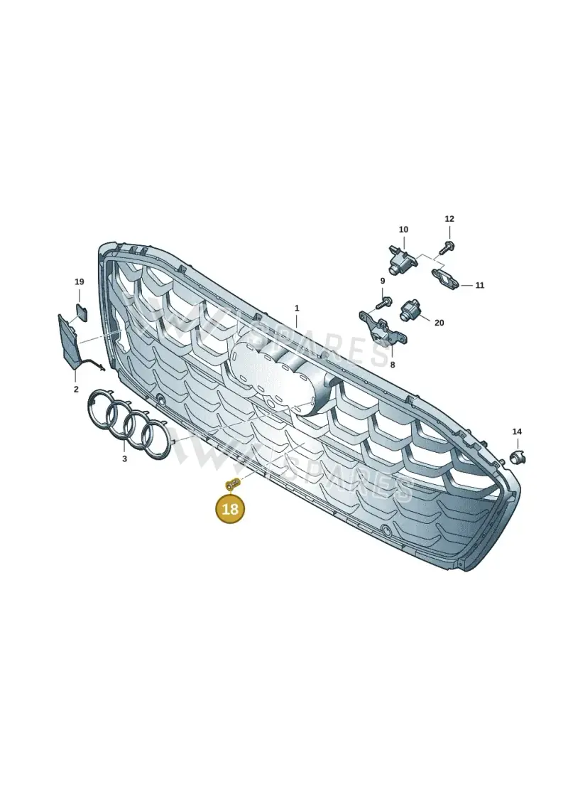 N90218403 — Audi A5 Limo 2.0 (2024-) diagram 8wk853300, position 18