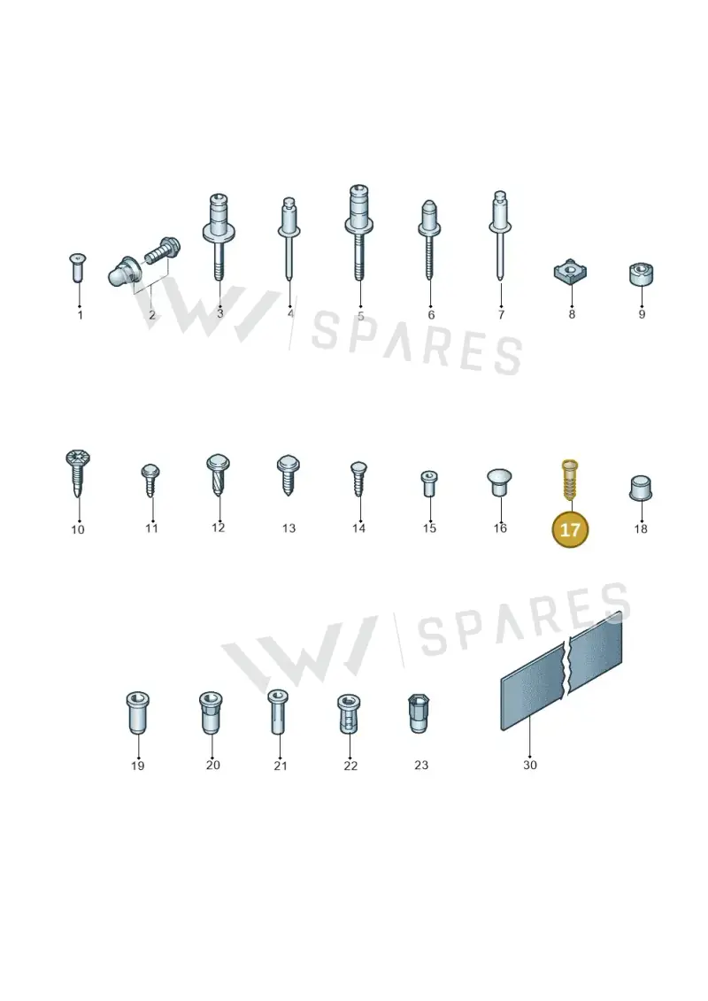 N90231601 — Audi RSQ3 Sportback (2019-2024) diagram 806800100, position 17
