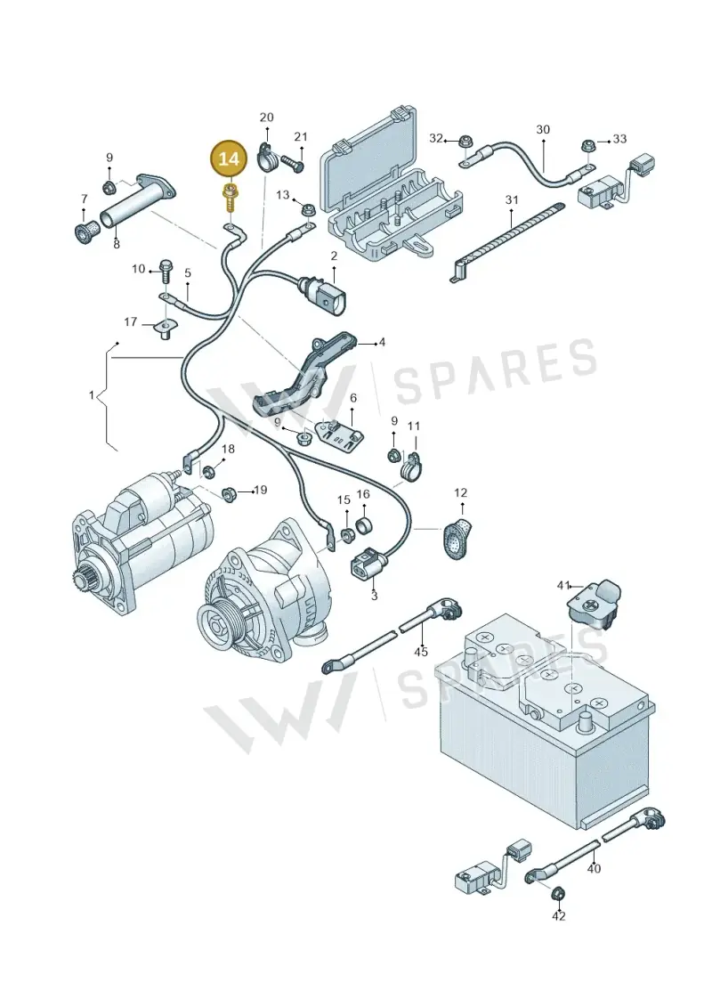 N90242804 — Audi A8/S8/qu. lang    08> (2007-) diagram 291972050, position 14
