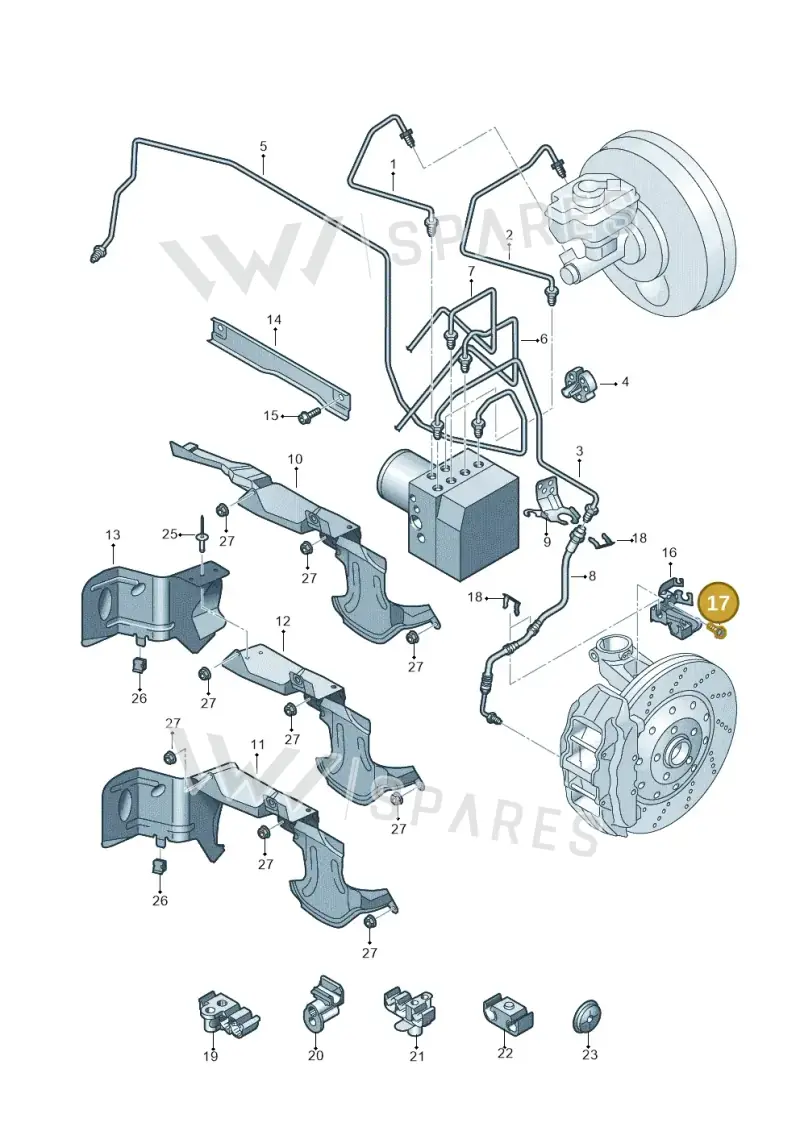 N90245210 — Audi RSQ3 qu. 2.5 (2013-2018) diagram 764611200, position 17