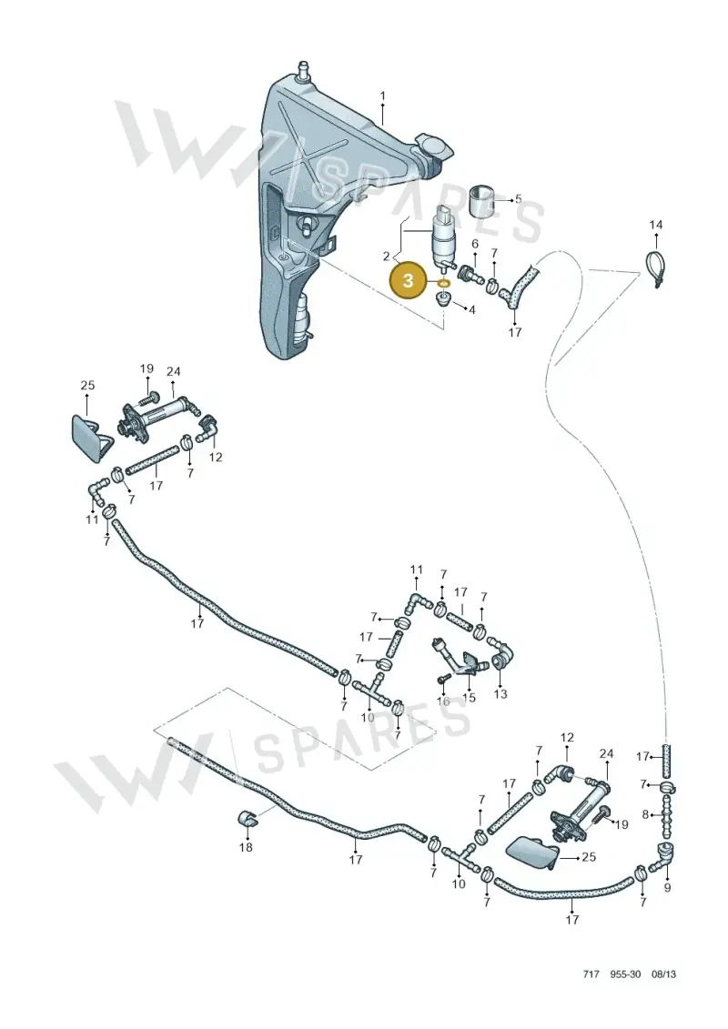 N90303801 — Audi A6 Av. qu. 3.0 (2012-2018) diagram 717955300, position 3