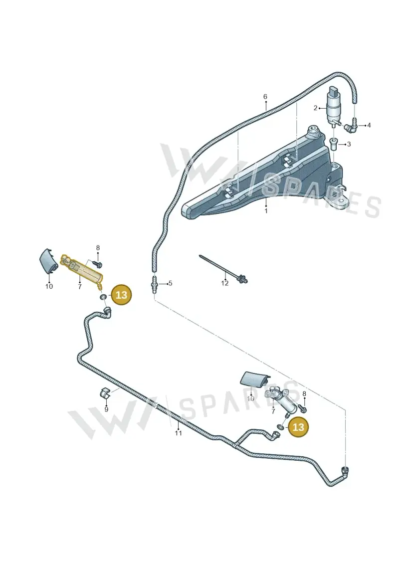 N90303801 — Audi RS3 Sportback (2015-2016) diagram 858955300, position 13