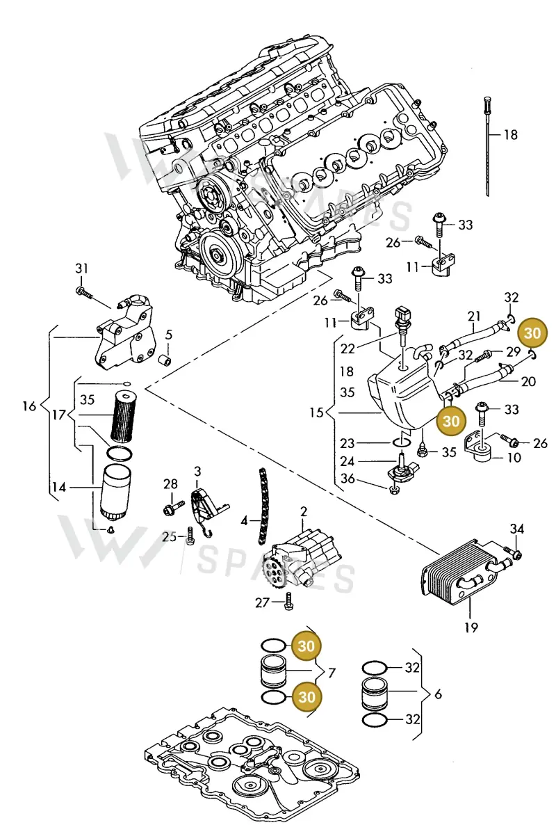 N90308402 — Audi A8 quattro (1999-2002) diagram 255115820, position 30