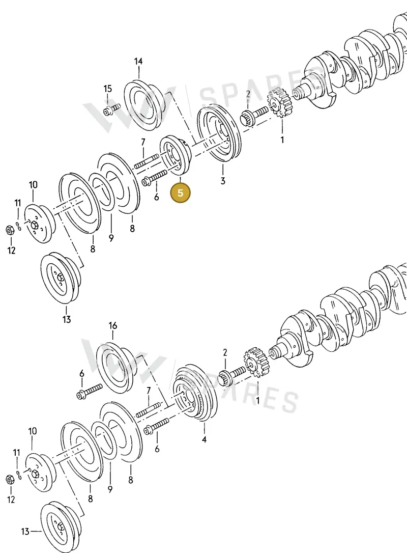 N90339601 — Audi Coupe (1981-1987) diagram 008006200, position 5