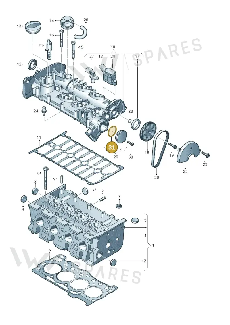 N90344502 — Audi A3 Sportback (2016-2020) diagram 747103410, position 31