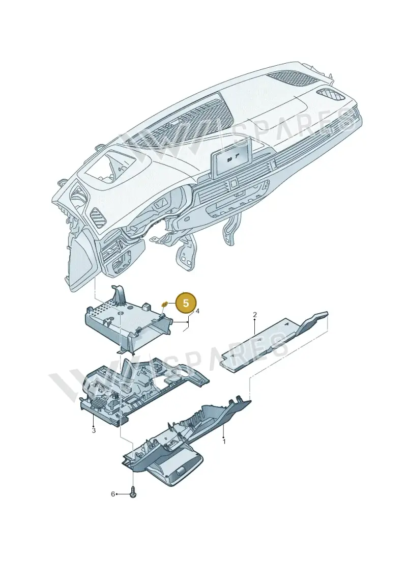 N90356203 — Audi RS4 Avant (2017-) diagram 849863100, position 5
