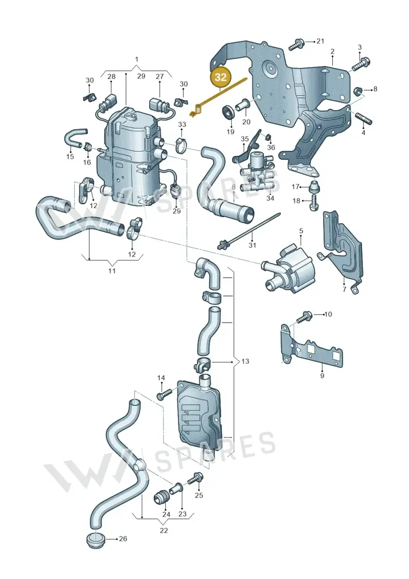 N90357101 — Audi RS Q8 Quattro (2019-) diagram 429261000, position 32