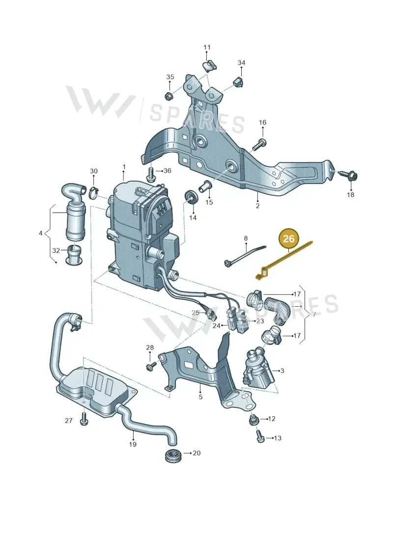 N90357101 — Audi A8L (2017-2022) diagram 838261000, position 26