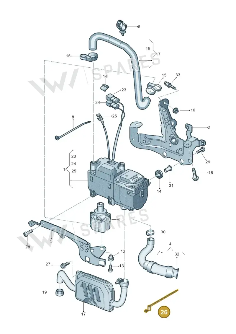 N90357101 — Audi A5 Sportback (2016-2020) diagram 849261000, position 26