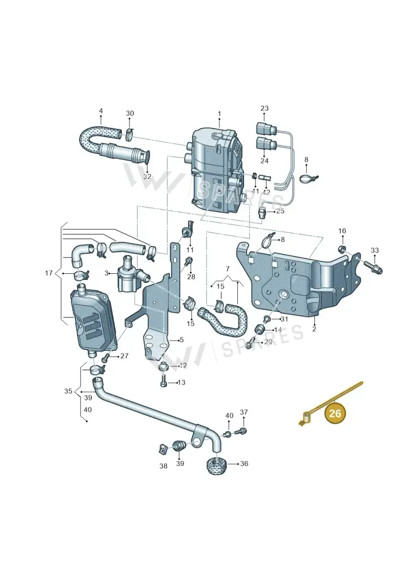 N90357101 — Audi Q5 (2016-2020) diagram 896261000, position 26