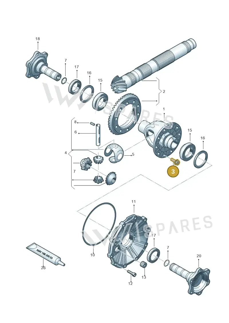 N90361401 — Audi A6 2.7 TDI (2008-2011) diagram 454409400, position 3