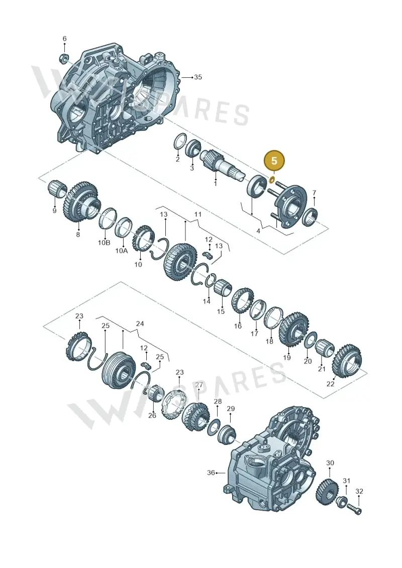 N90364901 — Audi A3 Sportback (2016-2020) diagram 201311380, position 5