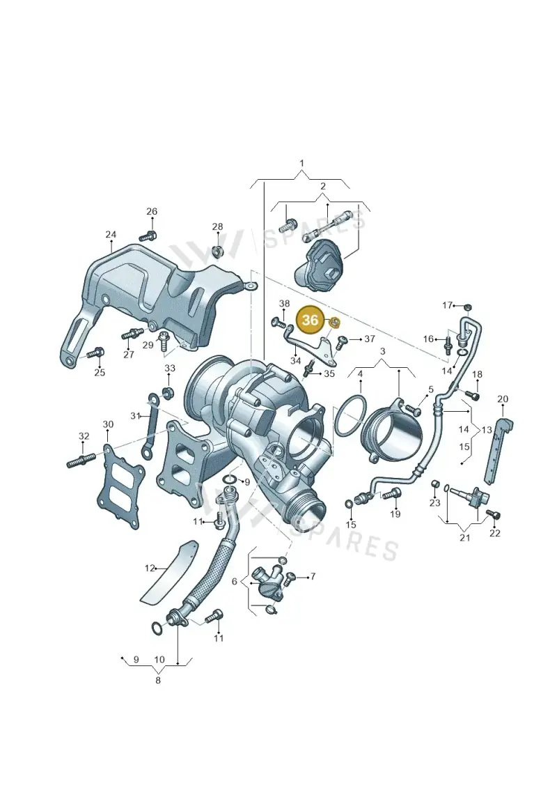 N90402503 — Audi A3 Sportback (2019-2021) diagram 596145430, position 36