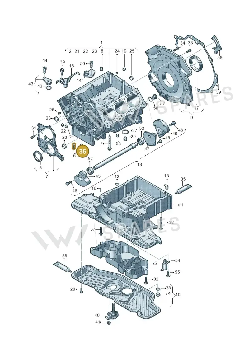 N90405402 — Audi Q7 qu. 3.0 TDI (2009-2015) diagram 620103330, position 36