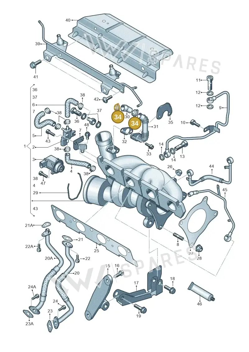 N90409601 — Audi A3 Sportback (2008-2013) diagram 412145650, position 34
