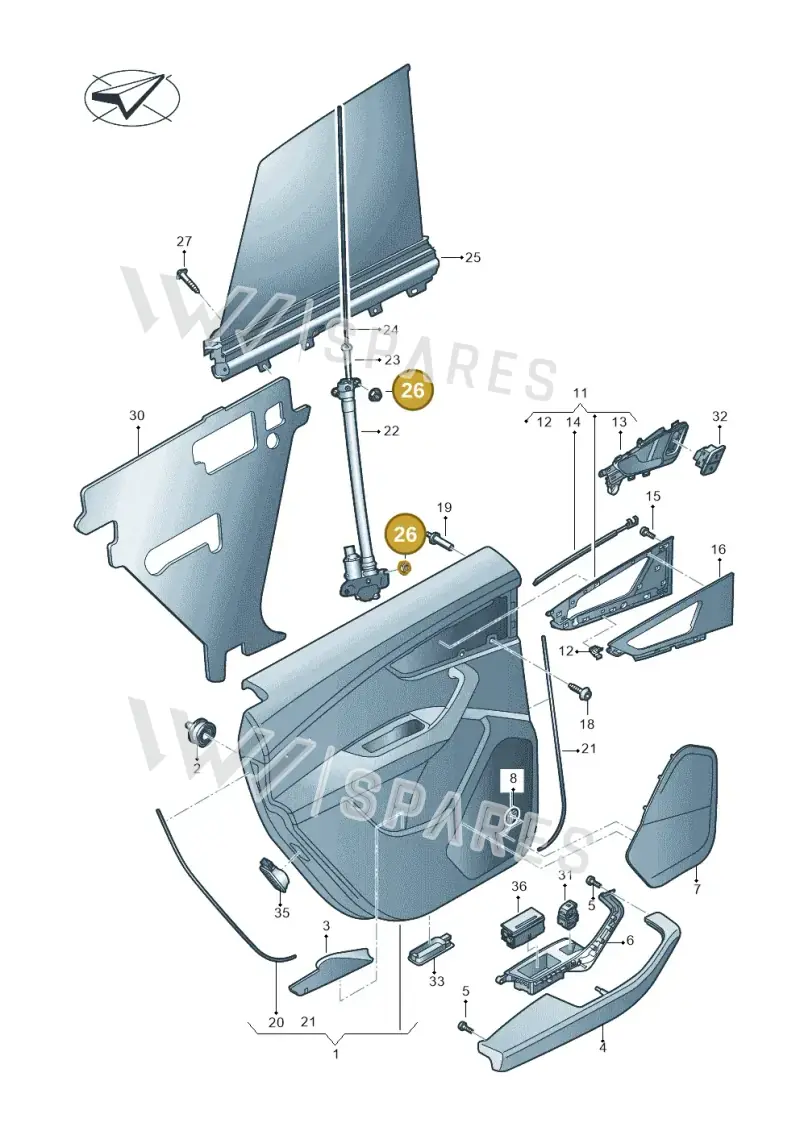N90434903 — Audi RS Q8 Quattro (2019-) diagram 429867040, position 26