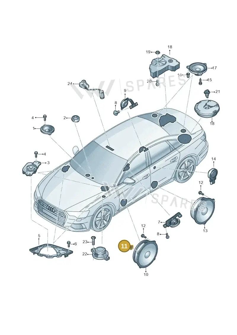 N90434903 — Audi A6 2.0 (2018-) diagram 430035350, position 11
