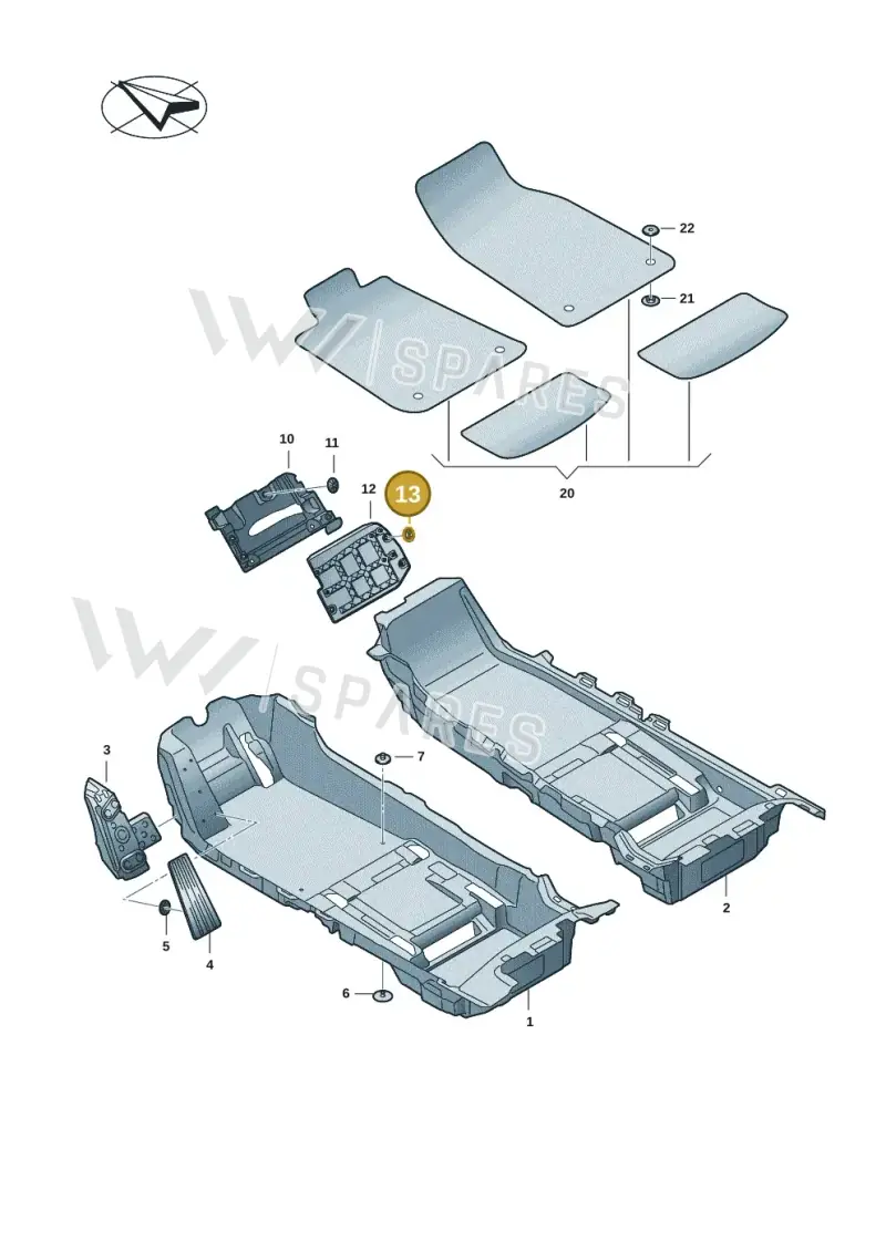 N90434903 — Audi RS e-tron GT (2020-2020) diagram 4j1863000, position 13