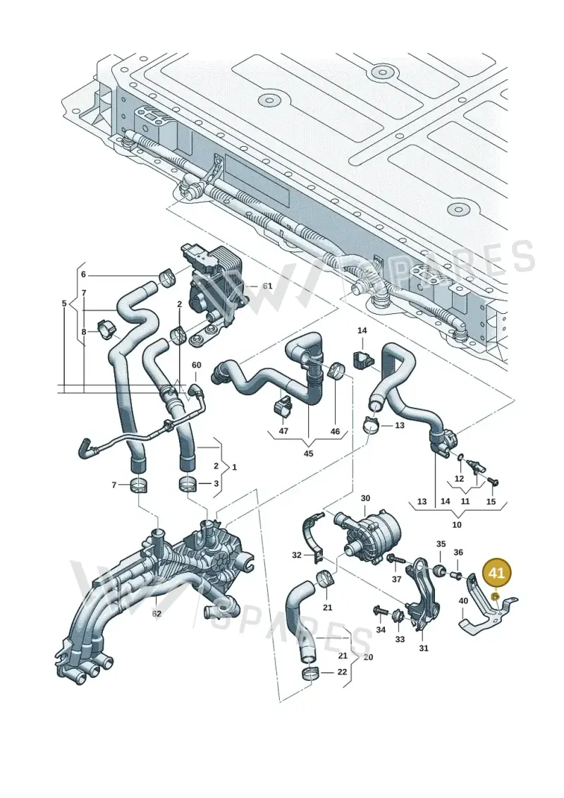 N90456002 — Audi Q6 e-tron (2023-) diagram f5s121010, position 41