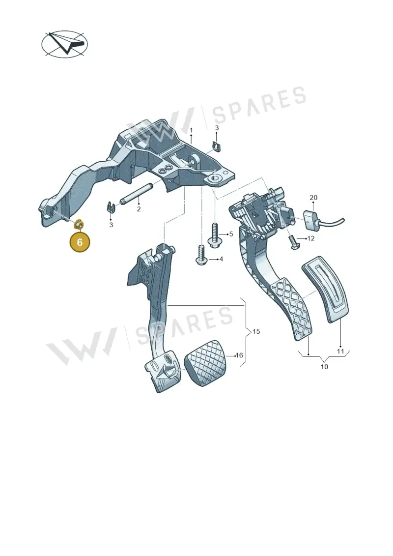N90456002 — Audi A5 Limo 2.0 (2024-) diagram 8wh721500, position 6