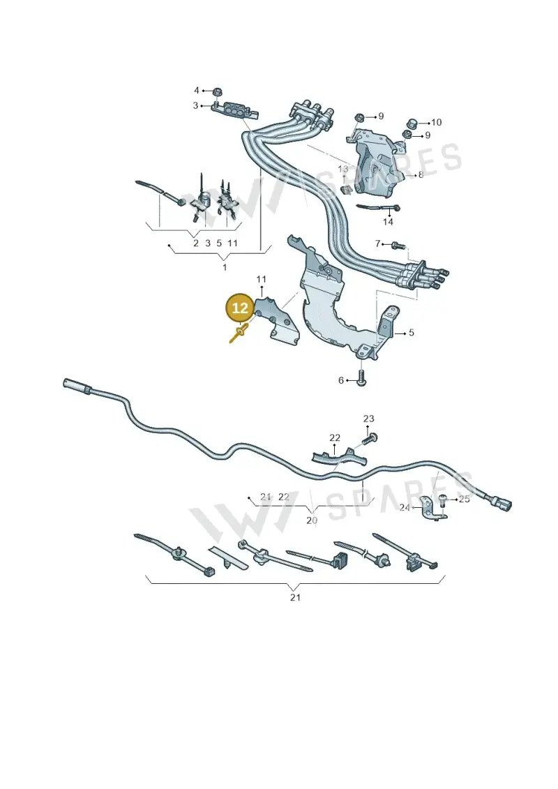 N90478601 — Audi Q8 Quattro 3,0 (2018-) diagram 859970012, position 12