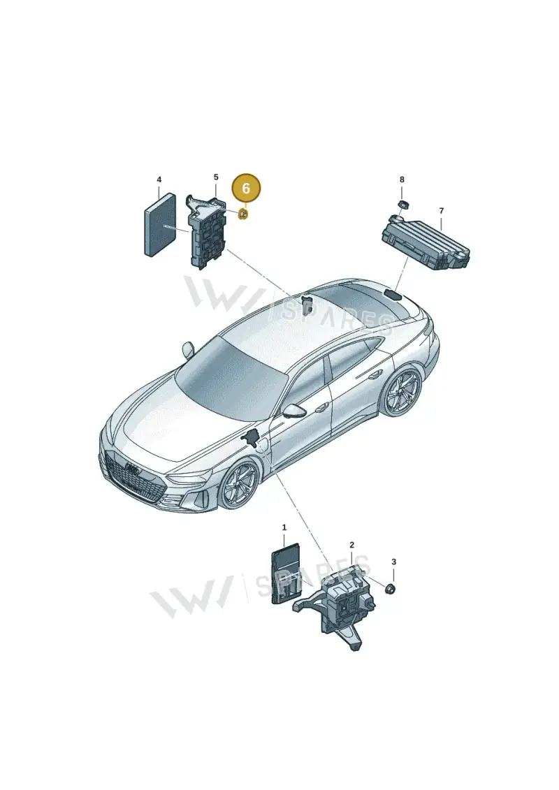 N90495301 — Audi RS e-tron GT (2020-2020) diagram 4j1907002, position 6