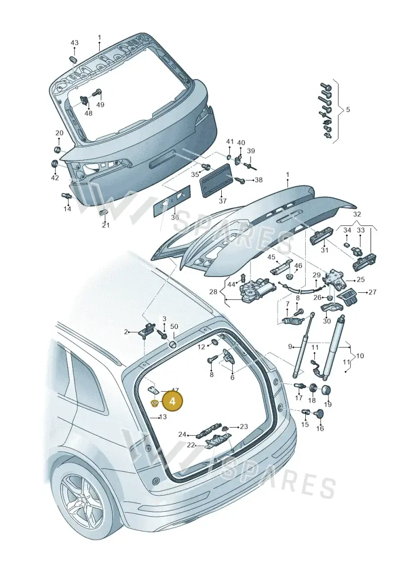 N90511507 — Audi Q5 (2016-2020) diagram 896827000, position 4